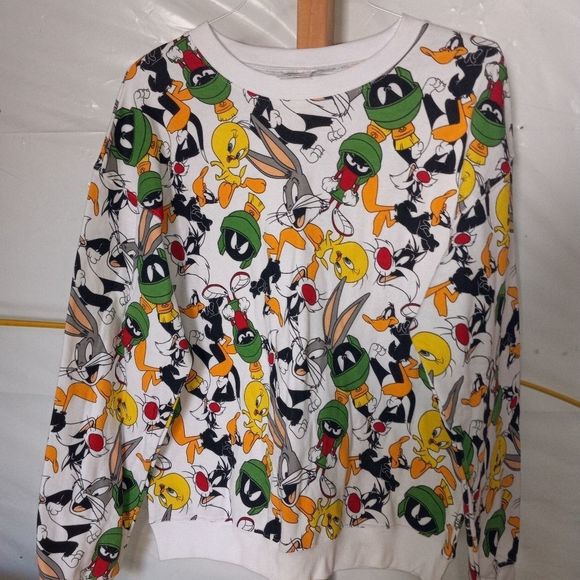 Looney Tunes Long Sleeve Sweat Shirt - Picture 1 of 7